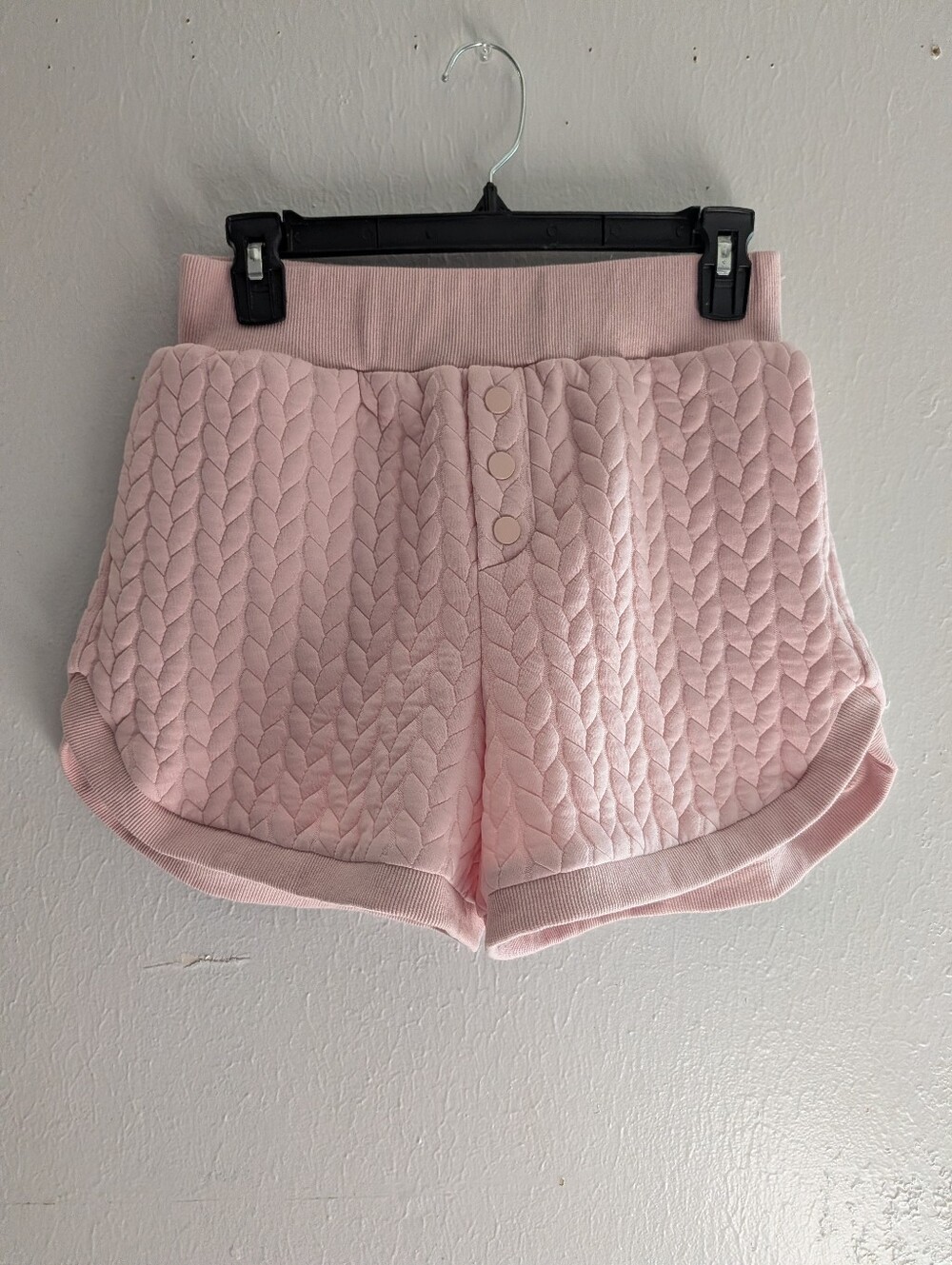 Quilted Pink Women's Lounge Shorts